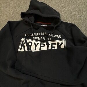 Kryptek Covert Hoodie Mens Large Black Pullover Hunting Sweatshirt Jacket